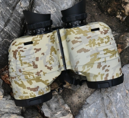 Waterproof Binoculars w/Internal Rangefinder Compass for Navigation 7x50