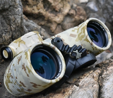 Waterproof Binoculars w/Internal Rangefinder Compass for Navigation 7x50