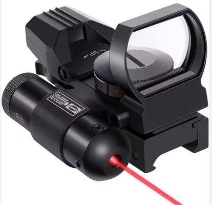 Aluminium Alloy Red Dot Sight with Red Laser 1x22x33 Red and Green Illumination Combo