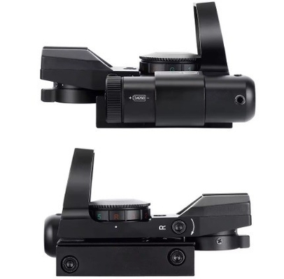 Aluminium Alloy Red Dot Sight with Red Laser 1x22x33 Red and Green Illumination Combo