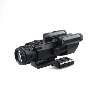4x Magnification Aluminium Alloy Prismatic Scope with Red Laser Hunting Essential