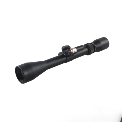 310mm Length Optical Hunting Scope 3-9x40 with Small Red Laser and 11mm/22mm Base Width