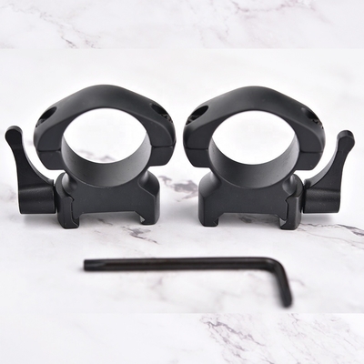 25.4mm Diameter Steel Quick Release Scope Mount Ring Bracket for Medium to Low Profile