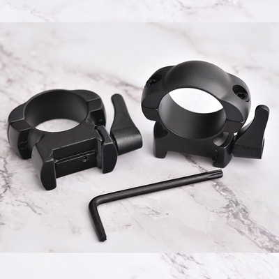 25.4mm Diameter Steel Quick Release Scope Mount Ring Bracket for Medium to Low Profile