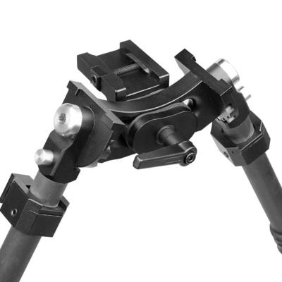 Adjustable Retractable Bipod for 22mm Hunting Scope Center Height 18-25cm Aluminium