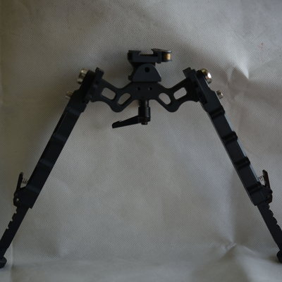 330g Outdoor Tactical Bipod Adjustable 5.5''-8.1'' Height 5 Slots for Versatility