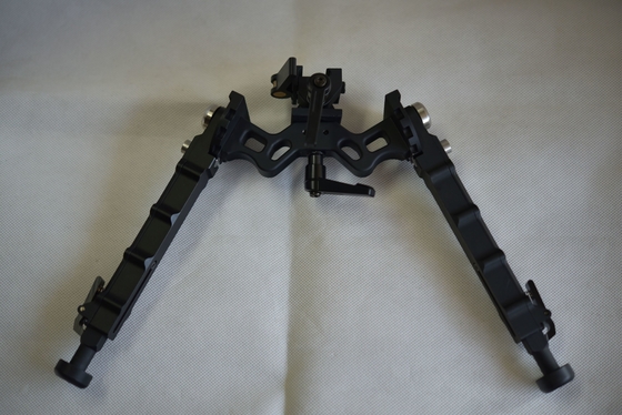 330g Outdoor Tactical Bipod Adjustable 5.5''-8.1'' Height 5 Slots for Versatility