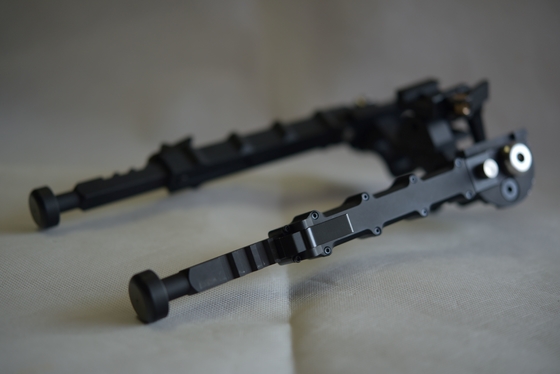 330g Outdoor Tactical Bipod Adjustable 5.5''-8.1'' Height 5 Slots for Versatility