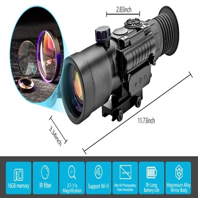55mm Eye Relief KDS1W 3.7X-11X Digital Night Vision Scope for Hunting IP65