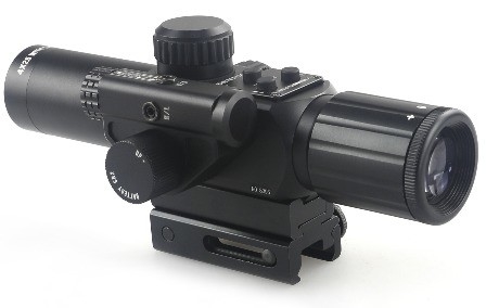 4x30 IR Hunting Wide Field of View Optical Scope with Red Laser and Fogproof Feature