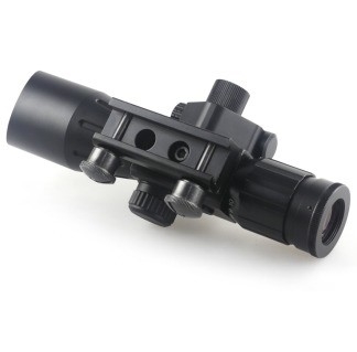 2.5-10X Magnification Black Laser Optic Scope with Red Laser Sight Hunting Essential