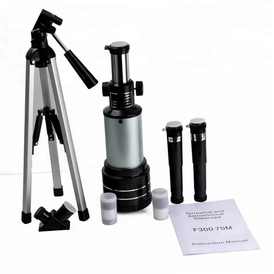 F30070 Monocular Space Astronomical Scope with Oblique Mirror and Aluminum Tripods
