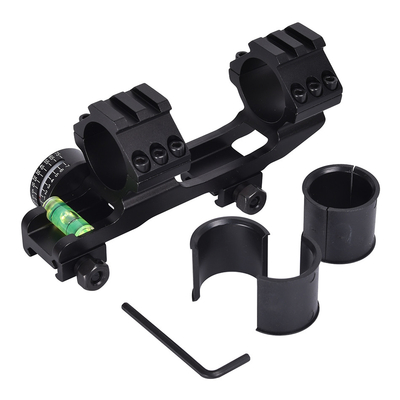 Scope Mount Matte Black Finish Dual Rings Bubble Level and Angle Indicator for 21mm