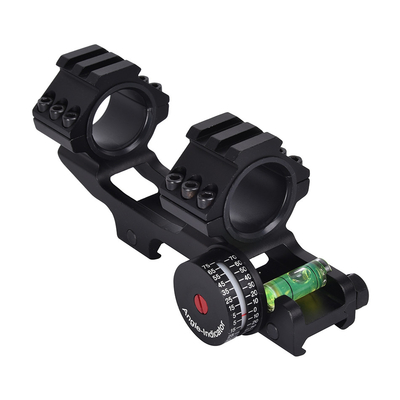 Scope Mount Matte Black Finish Dual Rings Bubble Level and Angle Indicator for 21mm