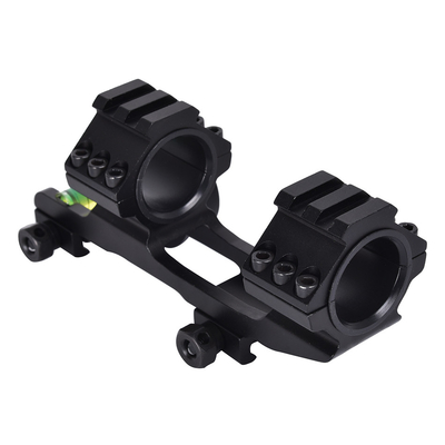 Scope Mount Matte Black Finish Dual Rings Bubble Level and Angle Indicator for 21mm