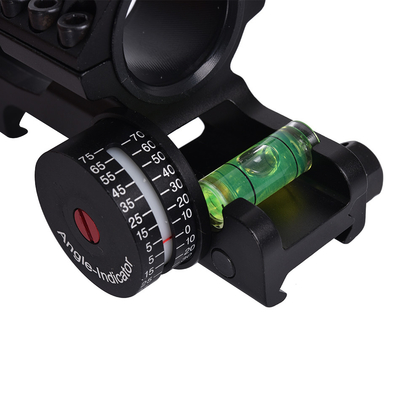 Scope Mount Matte Black Finish Dual Rings Bubble Level and Angle Indicator for 21mm