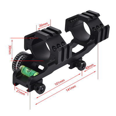 22mm Width Dual Ring Scope Mount with Bubble Level and Angle Indicator Center Height 21mm