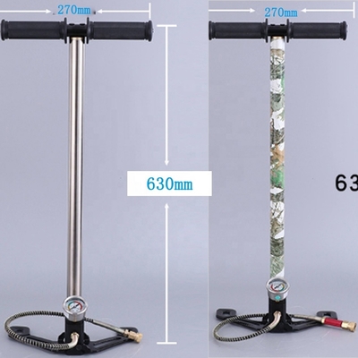 Manual High Pressure Hand Air Pump 4500psi 300bar Black for Gasoline Fuel