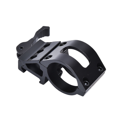 Quick Detachable Scope Mount 30mm Offset Ring for 21mm Side Mount in Matte Black
