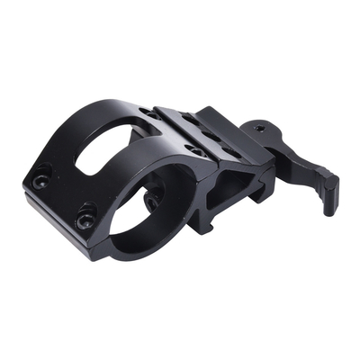 Quick Detachable Scope Mount 30mm Offset Ring for 21mm Side Mount in Matte Black