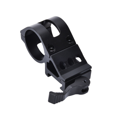 Quick Detachable Scope Mount 30mm Offset Ring for 21mm Side Mount in Matte Black