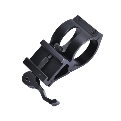 Quick Detachable Scope Mount 30mm Offset Ring for 21mm Side Mount in Matte Black