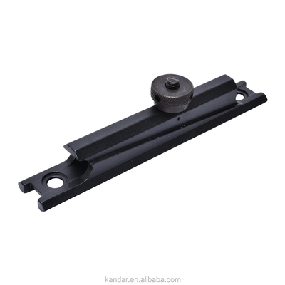 Hunting Black 11mm to 20mm Conversion Adapter Mount with Knurled Thumb Nut Connector