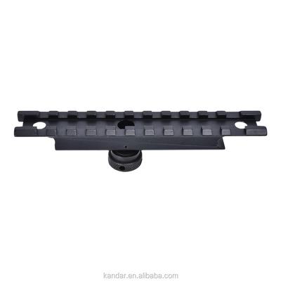 Hunting Black 11mm to 20mm Conversion Adapter Mount with Knurled Thumb Nut Connector
