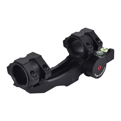 Precision Shooting with Black Matte Bubble Lever Scope Mount Base Angle Indicator