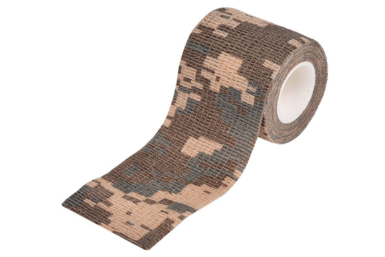 Outdoor Hunting Camping Heat Resistant Camo Self Adhesive Tape with Non-woven Fabrics