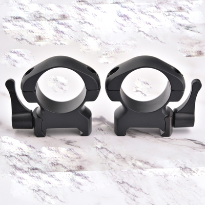 1 inch Medium Steel Quick Release Sight Rings Scope Mounts Black Coated Durable Finish