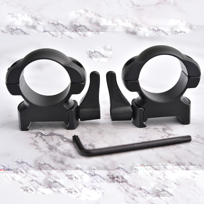 1 inch Medium Steel Quick Release Sight Rings Scope Mounts Black Coated Durable Finish