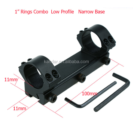 Aluminium Alloy One Piece Offset Low Profile Ring 25.4mm Scope Mount L2303 for Optic Sight 1 Inch Ring