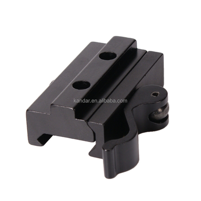 All-metal Riser Mount Adapter for 21mm to 11mm Clamp Bracket in Black Aluminium Alloy