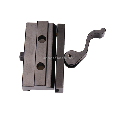 All-metal Riser Mount Adapter for 21mm to 11mm Clamp Bracket in Black Aluminium Alloy