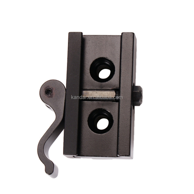 All-metal Riser Mount Adapter for 21mm to 11mm Clamp Bracket in Black Aluminium Alloy