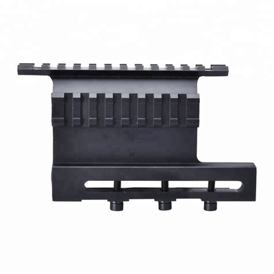 Side Mount Sight Scope Mount System with 127mm Bottom Length and Matte Black Finish