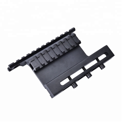 Side Mount Sight Scope Mount System with 127mm Bottom Length and Matte Black Finish