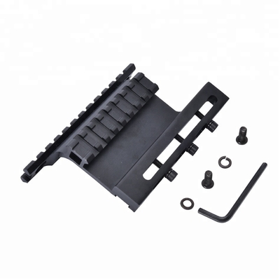 Side Mount Sight Scope Mount System with 127mm Bottom Length and Matte Black Finish