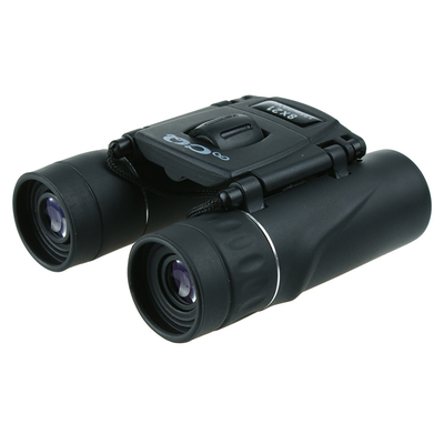 Compact Folding QC 8X21 Student Binoculars with Close Focus 6.4m and Eye Relief 10mm