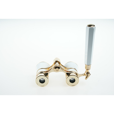 Metal Vintage Telescope Antique Binocular Glasses for Opera 3x25 Exit Pupil 8.3mm