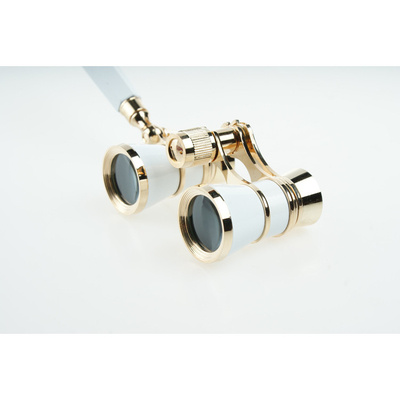 Metal Vintage Telescope Antique Binocular Glasses for Opera 3x25 Exit Pupil 8.3mm