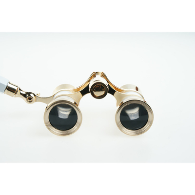 Metal Vintage Telescope Antique Binocular Glasses for Opera 3x25 Exit Pupil 8.3mm