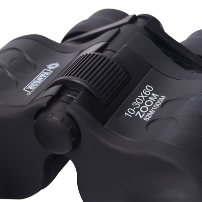 60mm Objective Diameter Black 10-30X60 Long Distance Hiking Binocular for Outdoor Trips