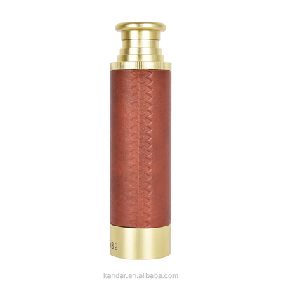 181g Monocular Nautical Handheld Brass Spyglass Expandable 26x32 Telescope for Optics