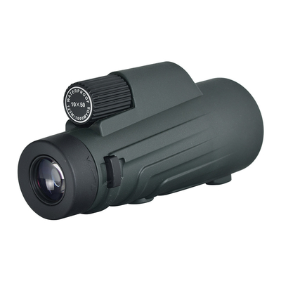 Waterproof Green 10X50 Monocular for Hunting and Sports Watching Outdoor Activities