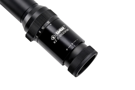 35mm KANDAR KZ 2-12x32 First Focal Plane Hunting Scope with Side Focus Glass Reticle