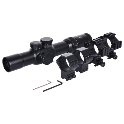 Aluminium Alloy 2-12x32 Tactical Hunting Scope with Red and Green Reticle Waterproof