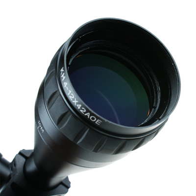 KH 4-12x42 AOE Scope with 3.5-10.5mm Exit Pupil and RGB M-Dot Illuminations Sights