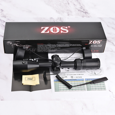 Optical Scopes Essential ZOS 3-9x42 R6 First Focal Plane Scope with Red Illumination